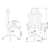 Кресло игровое Бюрократ VIKING 4 AERO белый/синий/красный искусст.кожа/ткань с подголов. крестовина пластик
