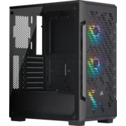 Корпус Corsair iCUE 220T RGB черный без БП ATX 3x120mm 4x140mm 2xUSB3.0 audio bott PSU