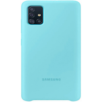 Чехол (клип-кейс) Samsung для Samsung Galaxy A51 Silicone Cover голубой (EF-PA515TLEGRU)