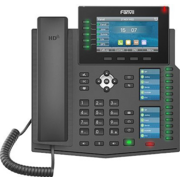 IP-телефон Fanvil X6U, цветной экран 4.3"+ два доп. цветных экрана 2.4", 20 SIP-линий, Bluetooth, USB, Ethernet 10/100/1000, PoE
