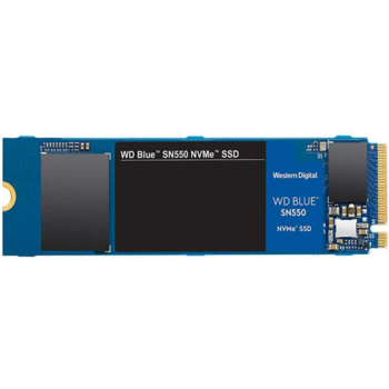 Твердотельные накопители WD SSD Blue SN550 NVMe, 250GB, M.2(22x80mm), NVMe, PCIe 3.0 x4, R/W 2400/950MB/s, IOPs 165 000/160 000, TBW 150, DWPD 0.3 (12 мес.)