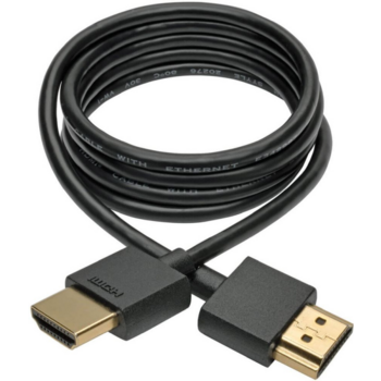 Кабель аудио-видео Tripplite HDMI (m)/HDMI (m) 0.9м. Позолоченные контакты черный (P569-003-SLIM)