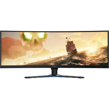 Монитор Lenovo 43.4" Y44w-10 черный VA 32:10 HDMI матовая HAS Pivot 450cd 178гр/178гр 3840x1200 DisplayPort USB 13.33кг