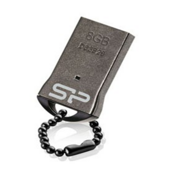 Носитель информации Silicon Power USB Drive 8Gb Touch T01 SP008GBUF2T01V1K {USB2.0, Black}