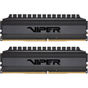 Модуль памяти PATRIOT Viper 4 Blackout Gaming DDR4 Общий объём памяти 16Гб Module capacity 8Гб Количество 2 4000 МГц Множитель частоты шины 19 1.35 В черный PVB416G400C9K