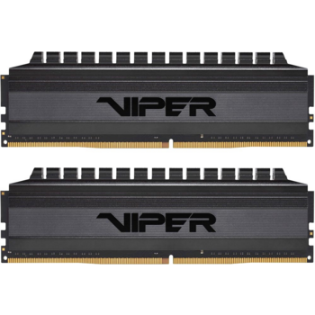 Модуль памяти PATRIOT Viper 4 Blackout Gaming DDR4 Общий объём памяти 16Гб Module capacity 8Гб Количество 2 4000 МГц Множитель частоты шины 19 1.35 В черный PVB416G400C9K