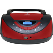 Аудиомагнитола Telefunken TF-CSRP3497B черный/красный 2Вт/CD/CDRW/MP3/FM(dig)/USB/BT/SD/MMC