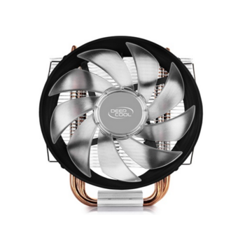 Кулер DEEPCOOL GAMMAXX300B LGA1366/1156/55/51/50/775/FM2/+/FM1/AM3/+/AM2/+/AM4 (24шт/кор, TDP 130Вт, PWM, Blue Led, 3 тепл. трубки прямого контакта,120мм вент-р,17.8~21dB(A)) RET