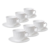 Набор чайный Триатон (12 предметов) стекло белый