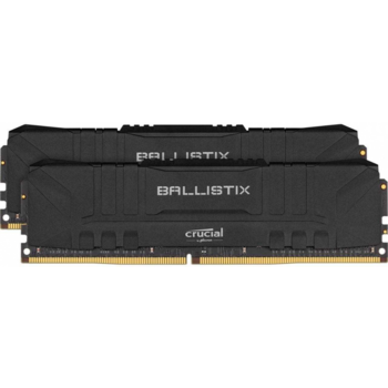 Модуль памяти CRUCIAL Ballistix Gaming DDR4 Общий объём памяти 16Гб Module capacity 8Гб Количество 2 3000 МГц Множитель частоты шины 15 1.35 В черный BL2K8G30C15U4B