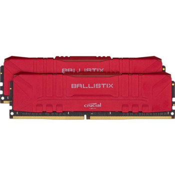 Модуль памяти CRUCIAL Ballistix Gaming DDR4 Общий объём памяти 16Гб Module capacity 8Гб Количество 2 3200 МГц Множитель частоты шины 16 1.35 В красный BL2K8G32C16U4R