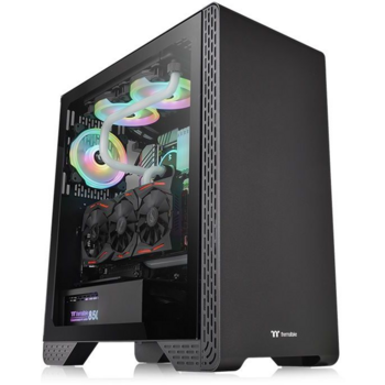 Корпус Thermaltake S300 TG черный без БП ATX 6x120mm 6x140mm 3x200mm 2xUSB2.0 1xUSB3.0 audio bott PSU