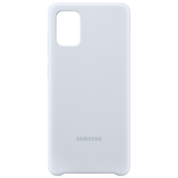 Чехол (клип-кейс) Samsung для Samsung Galaxy A71 Silicone Cover серебристый (EF-PA715TSEGRU)