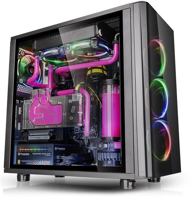 Топ недорогих пк. Thermaltake view 31 TG RGB. Thermaltake view 31 TG RGB CA-1h8-00m1wn-01. Корпус Thermaltake view 31 TG. Компьютерный корпус Thermaltake view 31 TG RGB CA-1h8-00m1wn-01 Black.