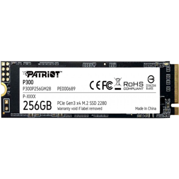 Твердотельный накопитель PATRIOT SSD P300 256GB M2 2280 PCIe P300P256GM28
