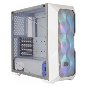 Корпус COOLER MASTER MasterBox TD500 Mesh White Clearance CPU Cooler 165mm/6.49"; Clearance PSU 180mm/7.08", 295mm/11.61" (w/ HDD cage removed); Clearance GFX 410mm/16.1" MidiTower без Б/П ATX MicroATX MiniITX Цвет белый MCB-D500D-WGNN-S01