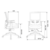Кресло Бюрократ MC-W611T темно-серый TW-04 26-25 сетка/ткань крестовина пластик пластик белый