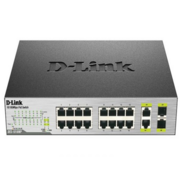 Коммутатор D-Link DES-1018MP/E, PROJ L2 Unmanaged Switch with 16 10/100Base-TX ports and 2 100/1000Base-T/SFP combo-ports (16 PoE ports 802.3af (15,4 W), PoE Budget 246,4 W).8K Mac address, Auto-sensing, 802.3x