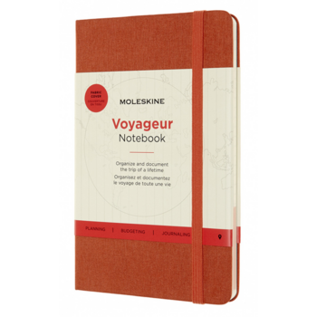 Блокнот Moleskine VOYAGEUR VN002F6 Medium 115x180мм 208стр. нелинованный мягкая обложка оранжевый