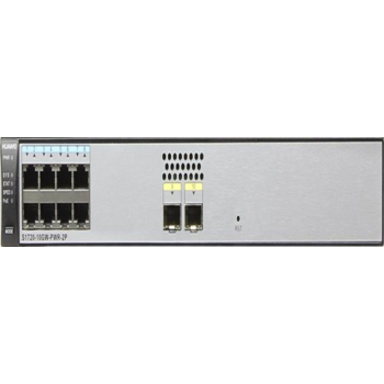 Коммутатор 8GE 2SFP S1720-10GW-PWR-2P HUAWEI Коммутатор Huawei S1720-10GW-PWR-2P (19" 1U; 8xGE PoE+ RJ45, 2xGE SFP; F/S: 15Mpps/68Gbps; MAC:16k; Управление: L2,Full; IPv4/IPv6 static route, IGMP snooping; Надежность: STP, RSTP, MSTP; VLAN (до 4k), LAGs (д