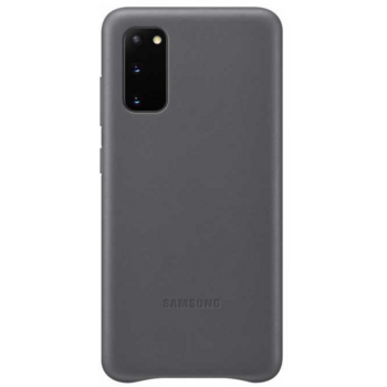 Чехол (клип-кейс) Samsung для Samsung Galaxy S20 Leather Cover серый (EF-VG980LJEGRU)