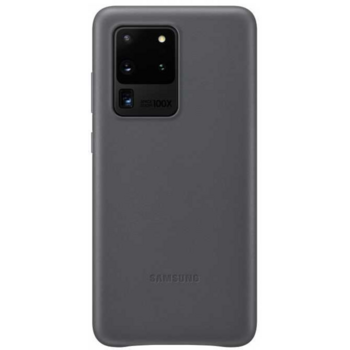 Чехол (клип-кейс) Samsung для Samsung Galaxy S20 Ultra Leather Cover серый (EF-VG988LJEGRU)