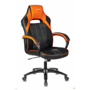 Кресло игровое Бюрократ VIKING 2 AERO черный/оранжевый искусст.кожа/ткань крестовина пластик