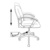 Кресло Бюрократ CH-808-LOW черный 3С11 низк.спин. крестовина пластик
