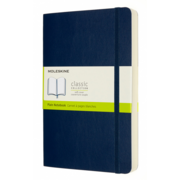 Блокнот Moleskine CLASSIC SOFT EXPENDED QP618EXPB20 Large 130х210мм 400стр. нелинованный мягкая обложка синий сапфир