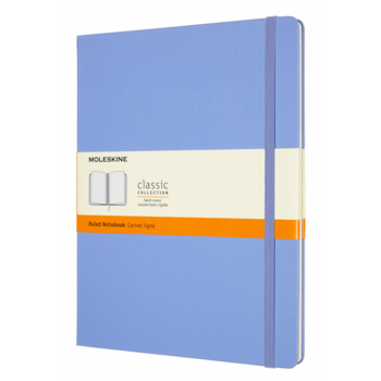 Блокнот Moleskine CLASSIC QP090B42 XLarge 190х250мм 192стр. линейка твердая обложка голубая гортензия