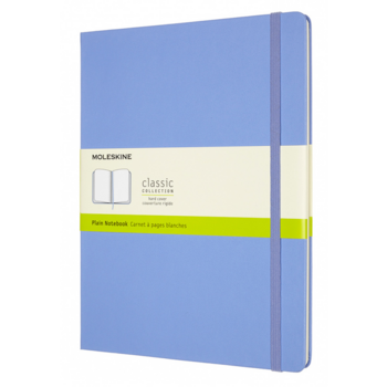 Блокнот Moleskine CLASSIC QP092B42 XLarge 190х250мм 192стр. нелинованный твердая обложка голубая гортензия