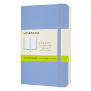 Блокнот Moleskine CLASSIC SOFT QP613B42 Pocket 90x140мм 192стр. нелинованный мягкая обложка голубая гортензия