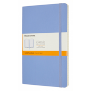 Блокнот Moleskine CLASSIC SOFT QP616B42 Large 130х210мм 192стр. линейка мягкая обложка голубая гортензия