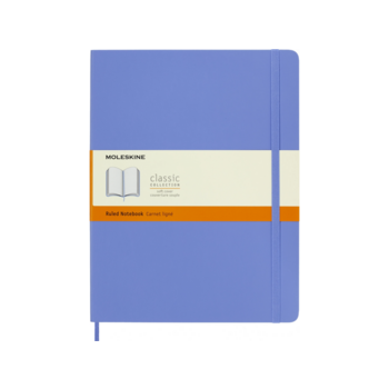 Блокнот Moleskine CLASSIC SOFT QP621B42 XLarge 190х250мм 192стр. линейка мягкая обложка голубая гортензия