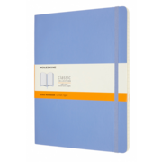 Блокнот Moleskine CLASSIC SOFT QP621B42 XLarge 190х250мм 192стр. линейка мягкая обложка голубая гортензия