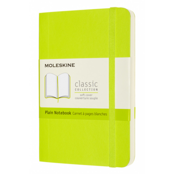 Блокнот Moleskine CLASSIC SOFT QP613C2 Pocket 90x140мм 192стр. нелинованный мягкая обложка лайм