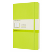 Блокнот Moleskine CLASSIC SOFT QP618C2 Large 130х210мм 192стр. нелинованный мягкая обложка лайм