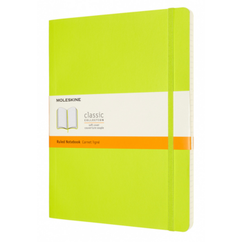 Блокнот Moleskine CLASSIC SOFT QP621C2 XLarge 190х250мм 192стр. линейка мягкая обложка лайм