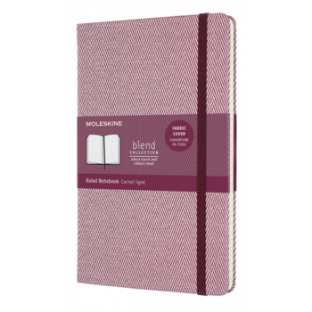 Блокнот Moleskine LIMITED EDITION BLEND LCBD06QP060C Large 130х210мм обложка текстиль 240стр. линейка твердая обложка фиолетовый