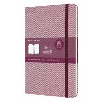 Блокнот Moleskine LIMITED EDITION BLEND LCBD06QP066C Large 130х210мм обложка текстиль 240стр. пунктир твердая обложка фиолетовый