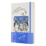 Блокнот Moleskine LIMITED EDITION WIZARD OF OZ LEWOZQP062WW Large 130х210мм обложка текстиль 240стр. нелинованный белый/голубой Wicked Witch