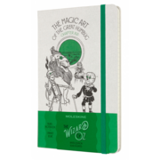 Блокнот Moleskine LIMITED EDITION WIZARD OF OZ LEWOZQP060MA Large 130х210мм обложка текстиль 240стр. линейка белый/зеленый Magic Art