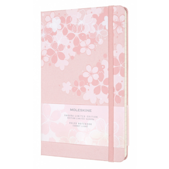 Блокнот Moleskine LIMITED EDITION SAKURA LESU03QP060 Large 130х210мм обложка текстиль 240стр. линейка темно-розовый