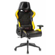 Кресло игровое Бюрократ VIKING 5 AERO черный/желтый искусственная кожа с подголов. крестовина пластик