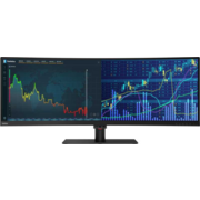 Монитор Lenovo 43.4" ThinkVision P44w-10 черный VA 32:10 HDMI HAS Pivot 3000:1 380cd 178гр/178гр 3840x1200 DisplayPort USB 13.45кг