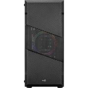 Корпус Aerocool Menace Saturn FRGB-G-BK-v1 черный без БП ATX 7x120mm 2x140mm 2xUSB3.0 audio bott PSU