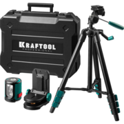 KRAFTOOL CL 20 #4 нивелир лазерный, 20 м, IP54, точн. +/-0,2 мм/м, держатель, штатив, в кейсе (34700-4_z01)