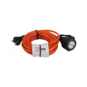 Удлинитель силовой Эра UPx-1-2x1-10m-IP44 (Б0046805) 2x1.0кв.мм 1розет. 10м ПВС 10A без катушки оранжевый