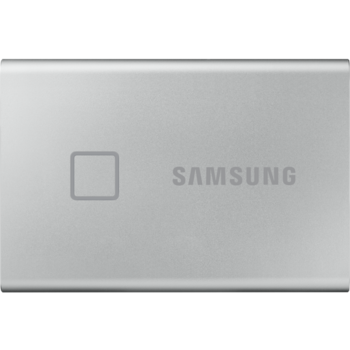 Внешние HDD и SSD Внешние HDD и SSD/ Samsung External SSD T7 Touch, 1000GB, Touch ID, Type-C, USB 3.2 Gen2, R/W 1050/1000MB/s, 85x57x8mm, Silver (12 мес.)