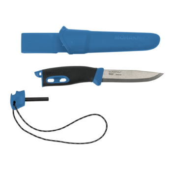 Нож Morakniv Companion Spark (13572) стальной лезв.104мм черный/голубой